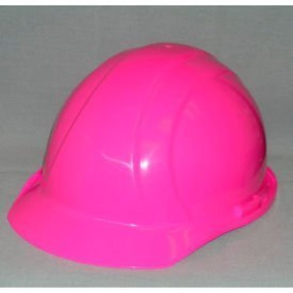 Erb Safety ERB„¢ 19769 Americana Hard Hat, 4-Point Pinlock Suspension, Hi-Viz Pink 19769